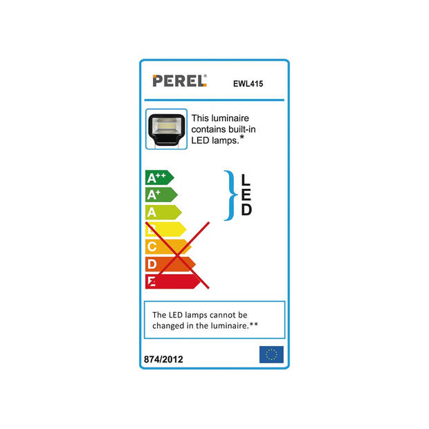 Perel Draagbare led-werklamp, 50 W, 4000 K, IP64