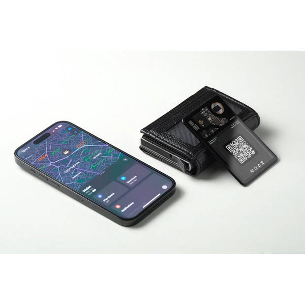 Rolling Square AirCard Bluetooth Tracker AirTag Wallet - Werkt met Apple Find My / Zoek mijn - NFC Visitekaart - 2.2MM