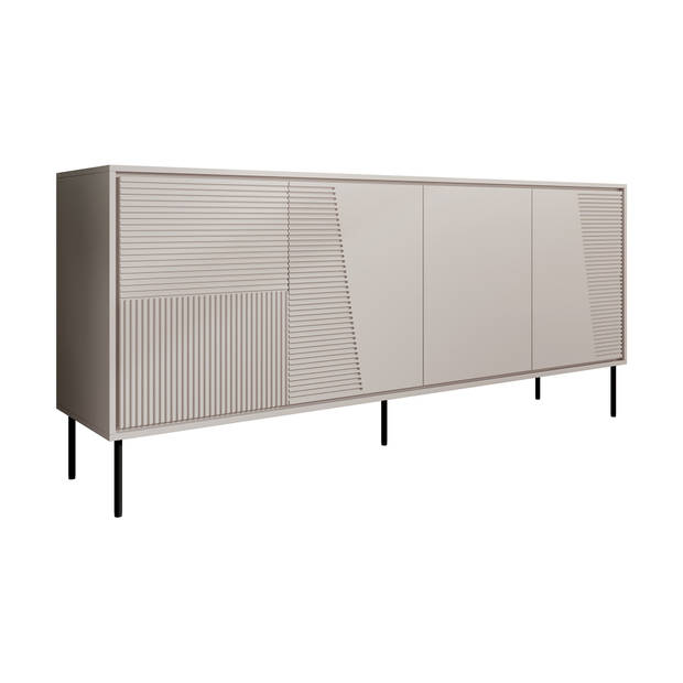 Meubella Dressoir Blanes - Beige - 200 cm