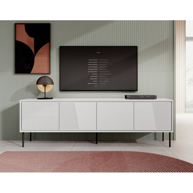 Meubella TV-Meubel Blanes - Wit - 200 cm