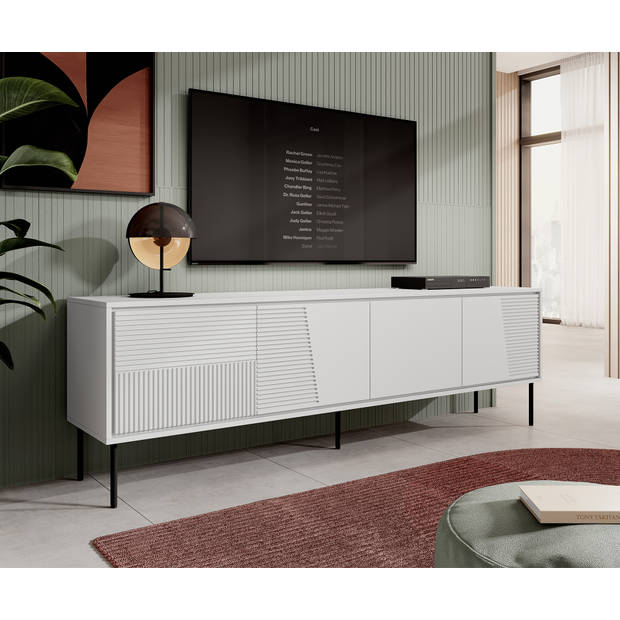 Meubella TV-Meubel Blanes - Wit - 200 cm