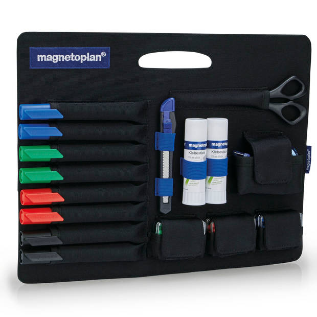 Magnetoplan Moderation Bag Messenger - 38x35x15cm (BxHxD) - Zwart - Polyester - 1300 delen
