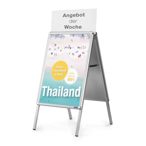 Magnetoplan topbord voor posterstandaards SP - DIN A1 - Wit