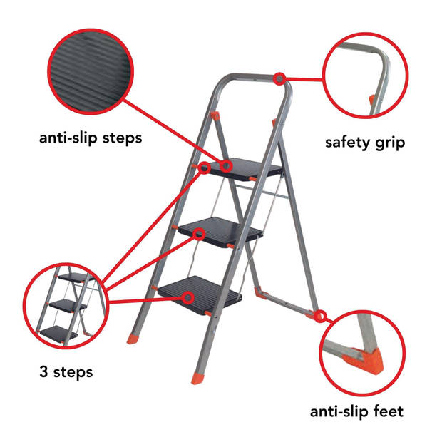 Stepix stool 3 steps