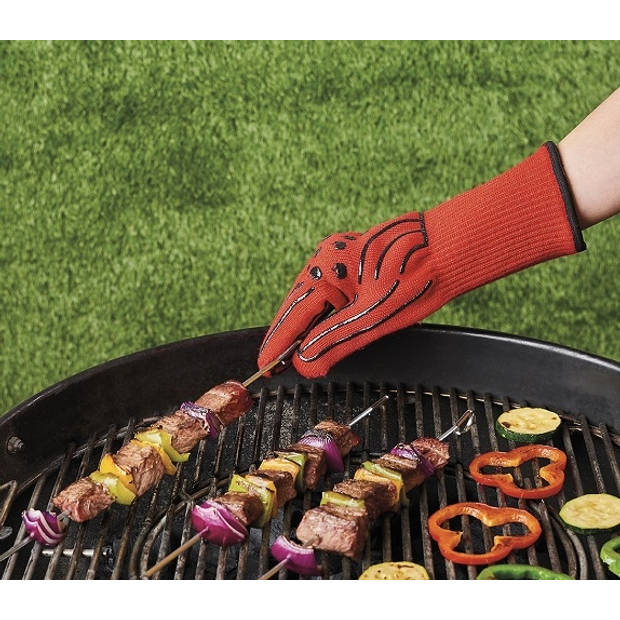 Mastrad - Barbecue Handschoen, Rood - Mastrad