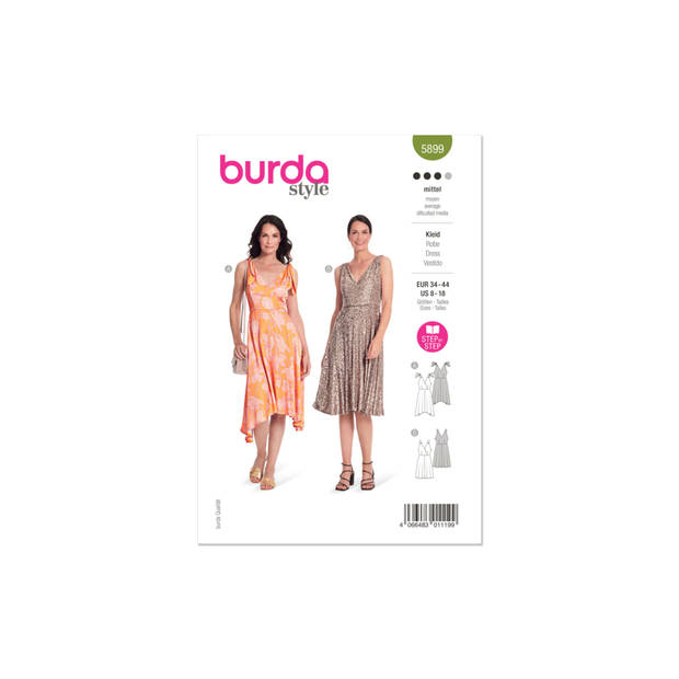 Burda 5899 Jurk maat 34-44