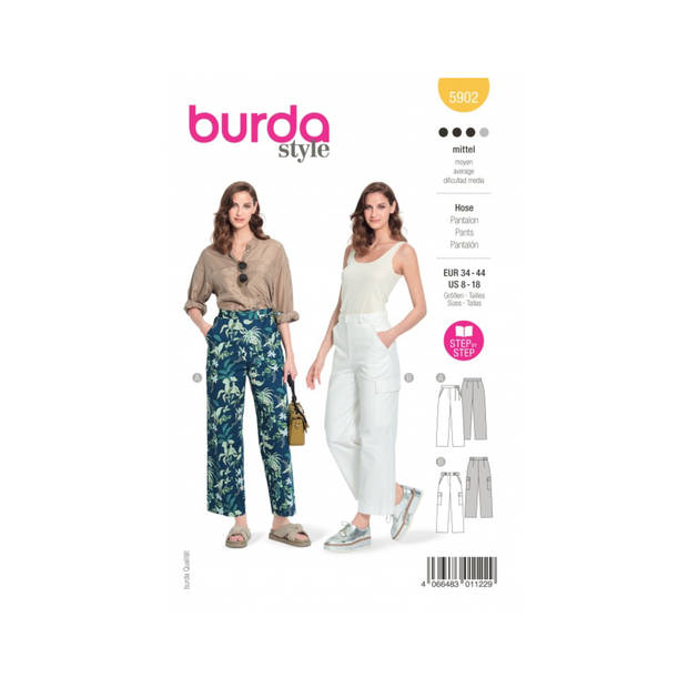 Burda 5902 Patalon maat 34-44