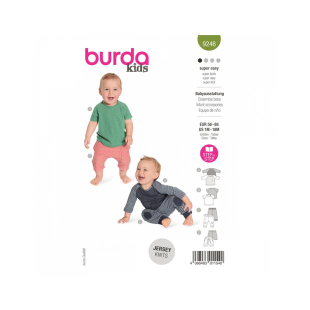 Burda 9246 Baby maat 56-86