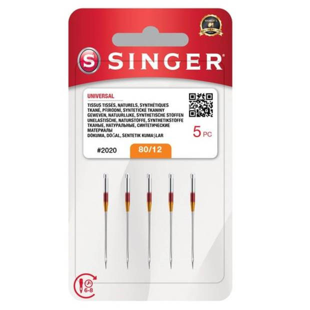 Singer Universal 2020 80 (5 stuks) Naalden