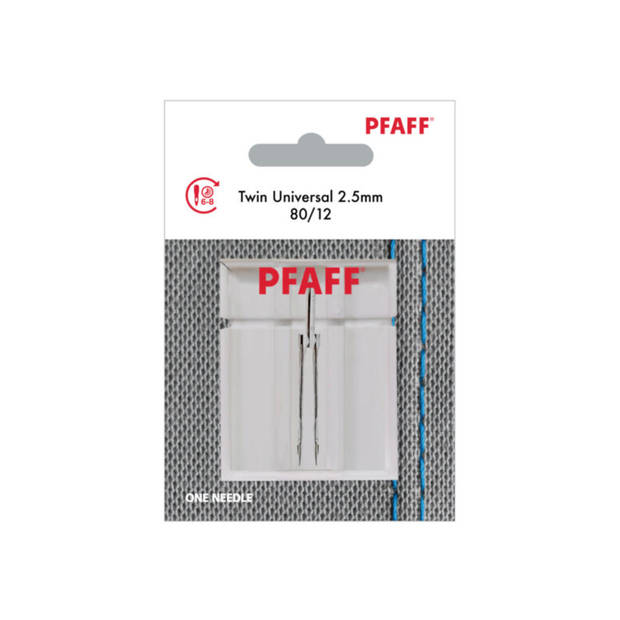 Pfaff Tweelingnaald Universal / 80 / 2.5mm (1 stuk) Naalden