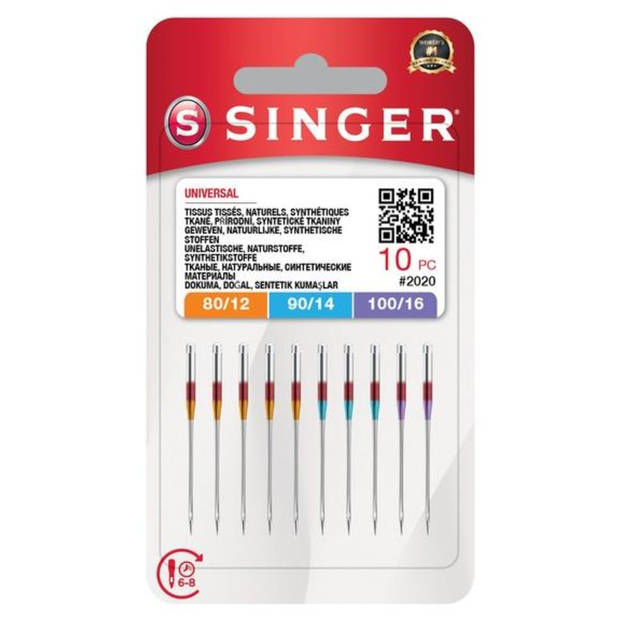 Singer Singer Universal 2020 MIX 70 / 80 / 90/ 100 (10 stuks) Naalden