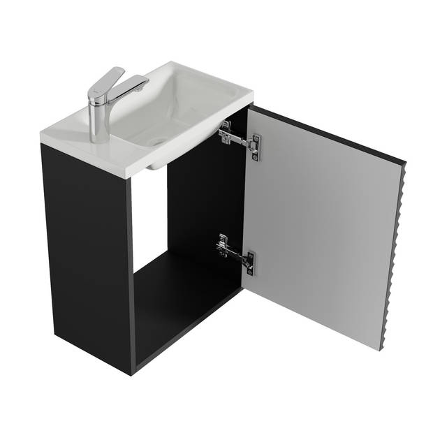 Badplaats Toiletmeubel Etna 40cm - mat zwart