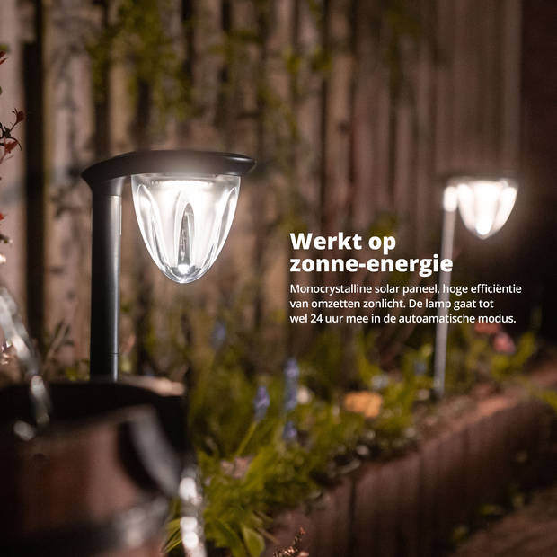 FlinQ Solar Tuinlamp Juno 2-pack