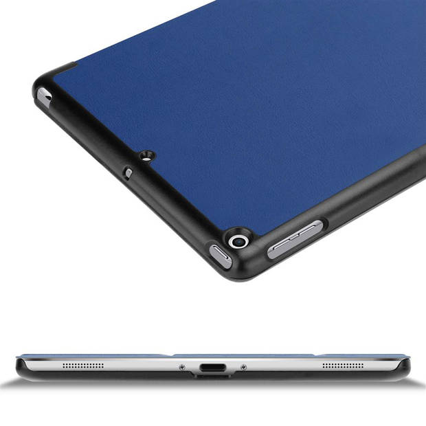 Cadorabo Tablet Hoesje geschikt voor Apple iPad PRO (9.7 inch) Case in JERSEY DONKER BLAUW - Beschermhoes Cover Auto