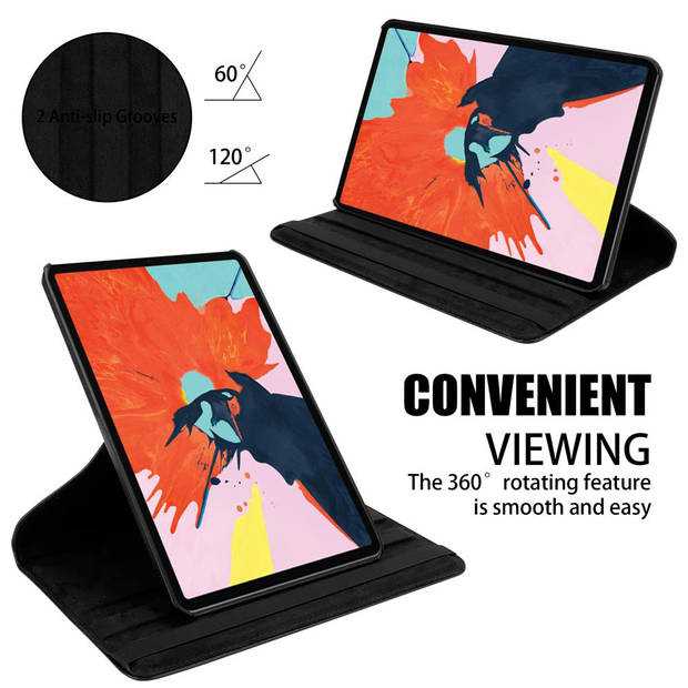 Cadorabo Tablet Hoesje geschikt voor Apple iPad PRO 2018 (12.9 inch) in OUDERLING ZWART - Beschermhoes Case Cover Auto