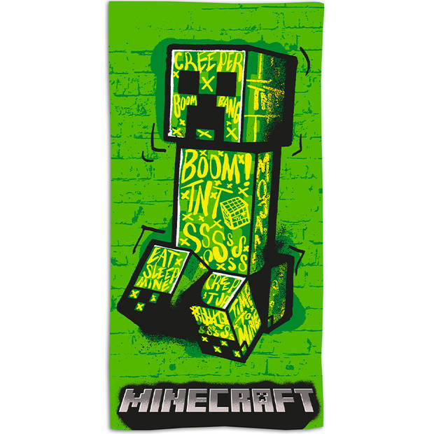 Minecraft Strandlaken, Boom! - 70 x 140 cm - Polyester