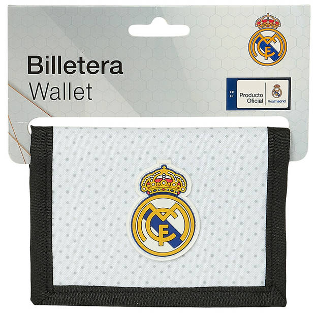 Real Madrid Portemonnee, Los Blancos - 12,5 x 9,5 cm - Polyester