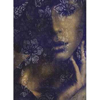 Fotobehang - Lace 184x248cm - Vliesbehang