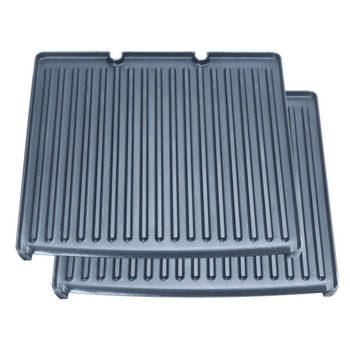 Solis Geribbelde Platen Grill & More 7952 - 2 Stuks