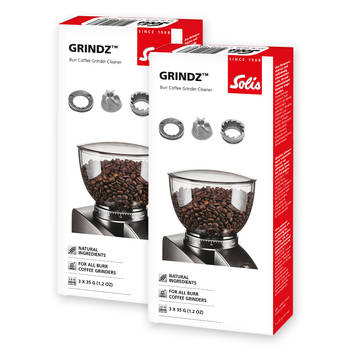 Solis Grindz Reiniger voor Koffiemolen - Bonenmaler Reiniger - 3x 35g - 2 Stuks
