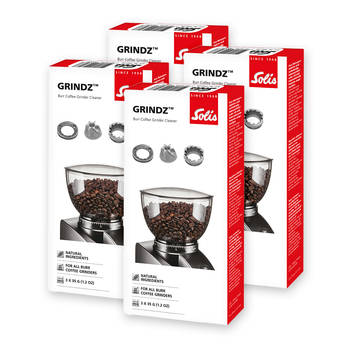 Solis Grindz Reiniger voor Koffiemolen - Bonenmaler Reiniger - 3x 35g - 4 Stuks