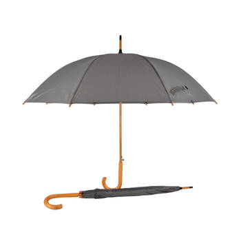Opvouwbare Paraplu Set - Automatisch, Transparant, 98 cm Diameter - Met Grijs Aluminium Frame - 2 Stuks