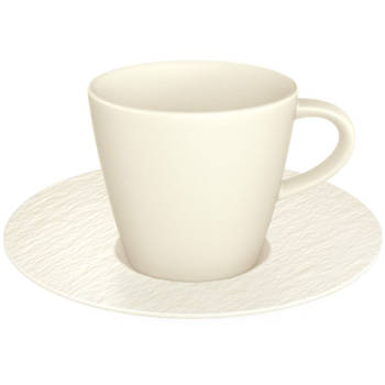 Villeroy & Boch Espressokop en -schotel Manufacture Rock - Wit - 60 ml