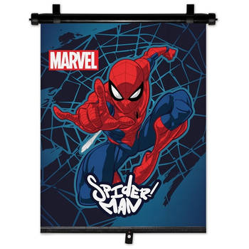 Marvel Spider-Man Zonnescherm Rolgordijn 36 x 45 cm Blauw/rood