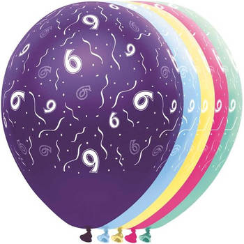 6 Jaar Feestballonnen - ballon - leeftijd - 5 stuks