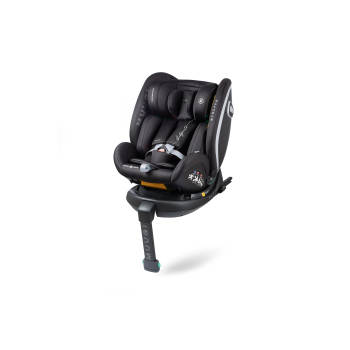 BabyAuto autostoel Muugi - iSize - 40-150 cm - 0-12 jaar - 0-36 kg - kleur zwart - groep 1 2 3 - Isofix