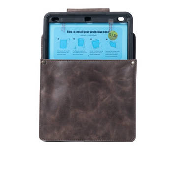 Horeca - Holster - XL - iPad - Leer - Donkerbruin