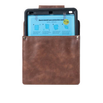 Horeca - Holster - XL - iPad - Leer - Cognac bruin