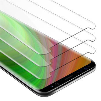 Cadorabo 3x Screenprotector geschikt voor Samsung Galaxy S9 in KRISTALHELDER - Tempered Display Pantser Film