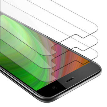 Cadorabo 3x Screenprotector geschikt voor HTC U PLAY in KRISTALHELDER - Tempered Display Pantser Film beschermglas