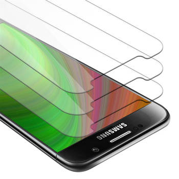 Cadorabo 3x Screenprotector geschikt voor Samsung Galaxy S6 in KRISTALHELDER - Tempered Display Pantser Film