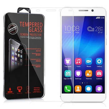 Cadorabo Screenprotector geschikt voor Honor 6 in KRISTALHELDER - Tempered Display Pantser Film beschermglas