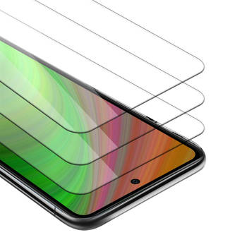 Cadorabo 3x Screenprotector geschikt voor Samsung Galaxy A72 4G / 5G in KRISTALHELDER - Tempered Display Pantser Film