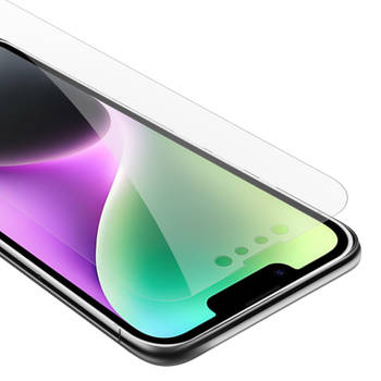 Cadorabo Screenprotector geschikt voor Apple iPhone 14 in KRISTALHELDER - Tempered Display Pantser Film beschermglas