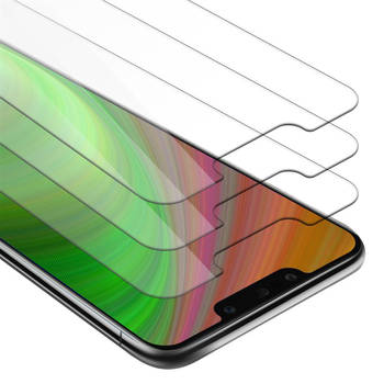 Cadorabo 3x Screenprotector geschikt voor Huawei MATE 20 LITE in KRISTALHELDER - Tempered Display Pantser Film