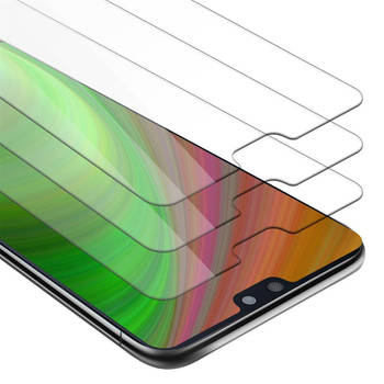 Cadorabo 3x Screenprotector geschikt voor Huawei P20 in KRISTALHELDER - Tempered Display Pantser Film beschermglas