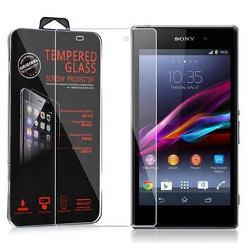 Cadorabo Screenprotector geschikt voor Sony Xperia Z1 in KRISTALHELDER - Tempered Display Pantser Film beschermglas