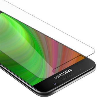 Cadorabo Screenprotector geschikt voor Samsung Galaxy A7 2016 in KRISTALHELDER - Tempered Display Pantser Film