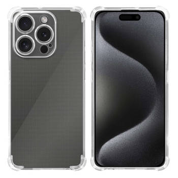 Cadorabo Hoesje geschikt voor Apple iPhone 15 PRO in Doorzichtig - Beschermhoes Cover gemaakt van TPU Silicone Case