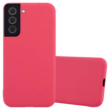 Cadorabo Hoesje geschikt voor Samsung Galaxy S22 in CANDY ROOD - Beschermhoes TPU silicone Case Cover