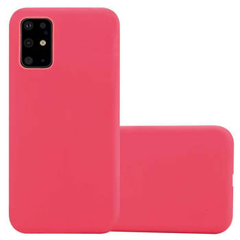 Cadorabo Hoesje geschikt voor Samsung Galaxy S20 PLUS in CANDY ROOD - Beschermhoes TPU silicone Case Cover