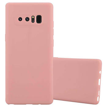 Cadorabo Hoesje geschikt voor Samsung Galaxy NOTE 8 in CANDY ROZE - Beschermhoes TPU silicone Case Cover