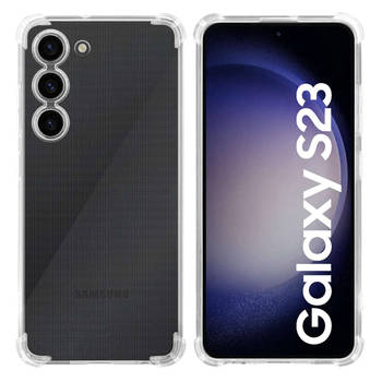 Cadorabo Hoesje geschikt voor Samsung Galaxy S23 in Doorzichtig - Beschermhoes Cover gemaakt van TPU Silicone Case