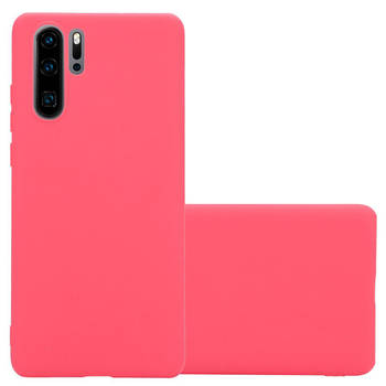 Cadorabo Hoesje geschikt voor Huawei P30 PRO in CANDY ROOD - Beschermhoes TPU silicone Case Cover