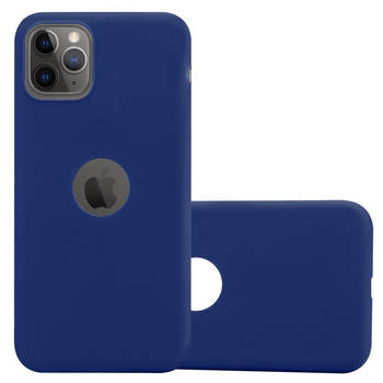 Cadorabo Hoesje geschikt voor Apple iPhone 11 PRO MAX in CANDY DONKER BLAUW - Beschermhoes TPU silicone Case Cover