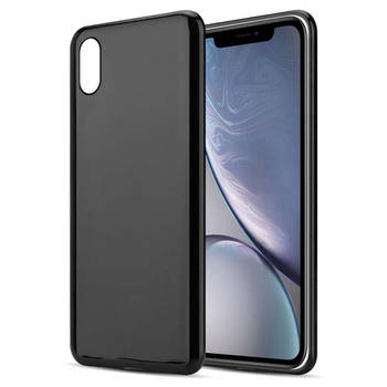 Cadorabo Hoesje geschikt voor Apple iPhone XR in ZWART - Beschermhoes Cover gemaakt van TPU Silicone Case